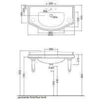 Товар: Раковина Kerasan Retro 100 105001*1 Белая - фото 5 Раковина Kerasan Retro 100 105001*1 Белая — фото 5, Раковины