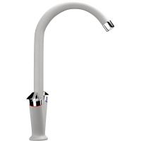Смеситель для кухни Ulgran Classic U-011-341 Ультра-белый — фото 1, Смесители