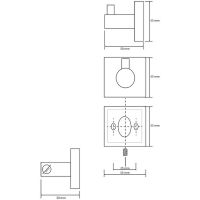 Крючок Bemeta Beta 132106022 Хром — фото 2, Крючки для полотенец