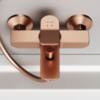 Смеситель для ванны AM.PM X-Joy F85A10044 Розовое золото — фото 7, Смесители