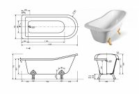 Ванна из искусственного камня Эстет Царская 170х73 ФР-00000685 без гидромассажа — фото 9, Ванны из искусственного камня