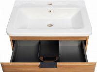 Товар: Тумба с раковиной Veedi Wooden 80 14000018 подвесная Орех - фото 4 Тумба с раковиной Veedi Wooden 80 14000018 подвесная Орех — фото 4, Мебель для ванной