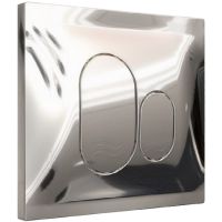 Клавиша смыва beWash Ocean P01SC 500RZVP0100PK0000001 Хром глянцевый — фото 1, Комплектующие для душевого оборудования