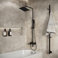 Душевая система Grossman Cosmo 500.K35.02.210 Черная матовая — фото 7, Душевые стойки