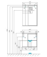 Тумба под раковину Aquaton Бостон 60 1A252501BN010 подвесная Дуб эврика Белый — фото 10, Тумбы под раковину