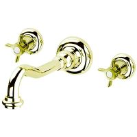 Смеситель для раковины Cezares Lord LORD-BLS1-03/24 Золото 24 карат — фото 1, Смесители для раковины