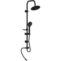 Душевая система GPD DST19-2-S Черная матовая — фото 1, Душевое оборудование. Душевая программа