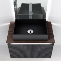 Тумба под раковину Jorno Strong 80 Str.01.80/P/A подвесная Антрацит — фото 2, Тумбы под раковину