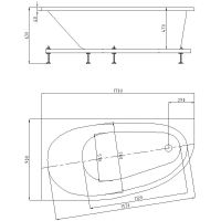 Акриловая ванна Aquatek Дива 170х90 L DIV170-0000002 без панелей, каркаса и слив-перелива — фото 5, Акриловые ванны