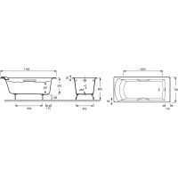 Товар: Чугунная ванна Jacob Delafon Biove 170x75 E2938-00 с антискользящим покрытием - фото 5 Чугунная ванна Jacob Delafon Biove 170x75 E2938-00 с антискользящим покрытием — фото 5, Чугунные ванны