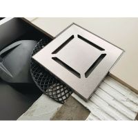 Душевой трап Berges Platz Norma 100x100 090158 с решеткой Хром матовый — фото 4, Трапы для душа