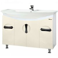 Тумба под раковину Bellezza Лагуна 105 4632118000076 Бежевая — фото 1, Тумбы под раковину