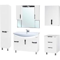 Шкаф пенал Bellezza Лагуна 35 L 4622107002013 Белый — фото 7, Пеналы для ванной комнаты