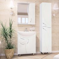 Товар: Зеркало со шкафом Style Line Амелия 65 с подсветкой Белый глянец - фото 2 Зеркало со шкафом Style Line Амелия 65 с подсветкой Белый глянец — фото 2, Мебель для ванной