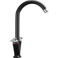 Смеситель для кухни Ulgran Classic U-011-344 Ультра-черный — фото 1, Смесители