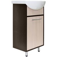 Тумба под раковину Mixline АлАн 47 R 523161 Венге Дуб молочный — фото 1, Тумбы под раковину