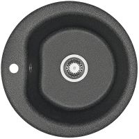 Кухонная мойка Aquaton Мида 51 1A712732MD210 Графит — фото 1, Кухонные мойки