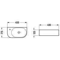 Раковина Vincea 40 L VBS-506L Белая — фото 3, Мини-раковины
