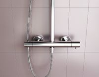 Душевая система Damixa Option DX218092000 с термостатом Хром — фото 6, Душевое оборудование. Душевая программа