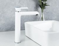 Смеситель для раковины Gappo G03-8 G1003-18 Белый Хром — фото 5, Смесители для раковины