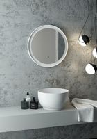 Товар: Зеркало Art&Max Napoli AM-Nap-600-DS-F-White с подсветкой с бесконтактным выключателем Белое матовое - фото 11 Зеркало Art&Max Napoli AM-Nap-600-DS-F-White с подсветкой с бесконтактным выключателем Белое матовое — фото 11, Мебель для ванной