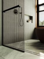 Товар: Душевая перегородка Maybah Glass MGD-733-6у 890x1950 в узком профиле Черный стекло бронзовое - фото 6 Душевая перегородка Maybah Glass MGD-733-6у 890x1950 в узком профиле Черный стекло бронзовое — фото 6, Душевые перегородки