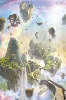 Фреска Ortograf Горы 30347 Фактура бархат FX Флизелин (1,8*2,7) Голубой/Зеленый, Горы/Небо — фото 2, Фрески