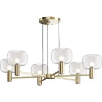 Подвесной светильник Maytoni Modern Vision MOD411PL-06G Прозрачный Золото — фото 1, Подвесные светильники