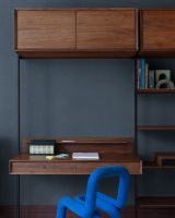 Обои Grandeco Atmosphere AT1024 Винил на флизелине (0,53*10,05) Синий, Рогожка — фото 3, Обои для стен