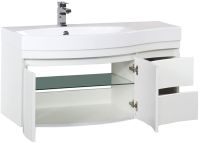 Товар: Тумба под раковину Aquanet Опера 115 169613 подвесная 2 дверцы 2 ящика L Белая - фото 4 Тумба под раковину Aquanet Опера 115 169613 подвесная 2 дверцы 2 ящика L Белая — фото 4, Мебель для ванной