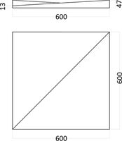 Товар: Гипсовая 3д панель Artpole Romb M-0008 600x600 мм - фото 7 Гипсовая 3д панель Artpole Romb M-0008 600x600 мм — фото 7, Гипсовые 3Д панели