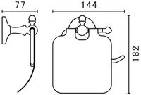 Держатель туалетной бумаги Art&Max Antic Crystal AM-E-2683SJ-Br с крышкой Бронза — фото 3, Держатели туалетной бумаги