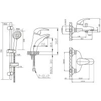 Комплект смесителей Agger Proud A0831100 Хром — фото 5, Смесители
