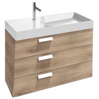 Тумба под раковину Jacob Delafon Rythmik 100 EB1310-E70 подвесная Арлингтонский дуб — фото 1, Тумбы под раковину