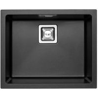 Кухонная мойка Alveus Granital+ Quadrix 50 Twilight G05M 560x460x200 1108038 Черная — фото 1, Кухонные мойки