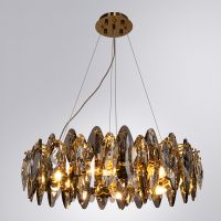 Товар: Люстра Divinare Ophelia 7203/17 LM-8 Прозрачная Дымчатая Латунь - фото 4 Люстра Divinare Ophelia 7203/17 LM-8 Прозрачная Дымчатая Латунь — фото 4, Люстры