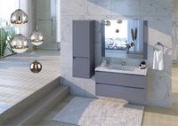 Тумба под раковину Bellezza Лоренцо 80 4639113270367 подвесная Серебро — фото 4, Тумбы под раковину