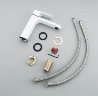 Смеситель для раковины Gappo G83 G1083-8 Белый Хром — фото 7, Смесители для раковины