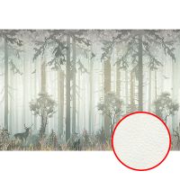 Товар: Фреска Ortograf Flora 31000 Фактура флок FLK Флизелин (4*2,7) Серый/Бежевый/Зеленый, Деревья/Животные - фото 1 Фреска Ortograf Flora 31000 Фактура флок FLK Флизелин (4*2,7) Серый/Бежевый/Зеленый, Деревья/Животные — фото 1, Фрески