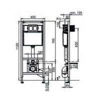 Инсталляция Sanit 90.506.00..S000 для унитаза без клавиши смыва с крепежом — фото 3, Инсталляции для унитазов