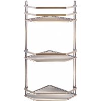 Полка корзина Tekno-tel ES076A угловая Бронза — фото 1, Полки для ванной и душа