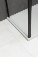 Душевая стенка Allen Brau Priority 80 3.31015.BBA профиль Черный брашированный стекло прозрачное — фото 7, Боковые стенки