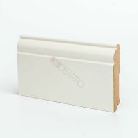 Плинтуса Deartio Премиум  U 104-100 RAL 9010 Кремовый МДФ 2050х100х16 мм — фото 1, Напольные плинтусы