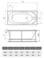 Товар: Акриловая ванна Relisan Eco Plus Мега 150х70 Гл000022171 без гидромассажа - фото 5 Акриловая ванна Relisan Eco Plus Мега 150х70 Гл000022171 без гидромассажа — фото 5, Акриловые ванны