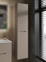 Шкаф пенал Orange Line 35 Li-35PuL подвесной Латте матовый — фото 4, Пеналы для ванной комнаты