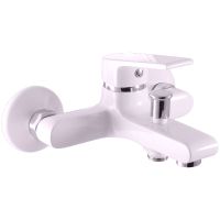 Смеситель для ванны Rav Slezak Colorado CO154.5BC Белый глянцевый Хром — фото 1, Смеситель для ванны