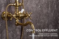 Душевая система Gappo G89-6 G2489-6 Золото — фото 16, Душевые стойки