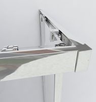 Душевой уголок Vincea Garda 90x80 VSS-1G8090CLG профиль Золото брашированное стекло прозрачное — фото 5, Квадратные душевые уголки