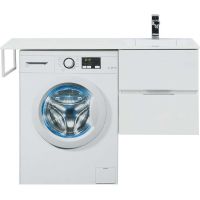 Тумба под раковину Aquanet Алвита 120 R 243660 подвесная Белая — фото 3, Тумбы под раковину