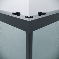 Товар: Душевой уголок Grossman Cosmo 80х80 300.K33.02.8080.21.02 профиль Черный матовый стекло шиншилла - фото 8 Душевой уголок Grossman Cosmo 80х80 300.K33.02.8080.21.02 профиль Черный матовый стекло шиншилла — фото 8, Квадратные душевые уголки